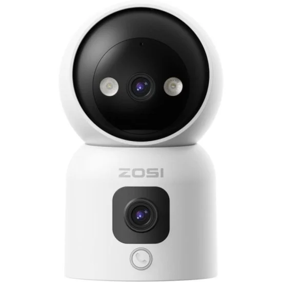 Zosi Indoor Pt Camera With Dual Lens 2Mp+2Mp - White